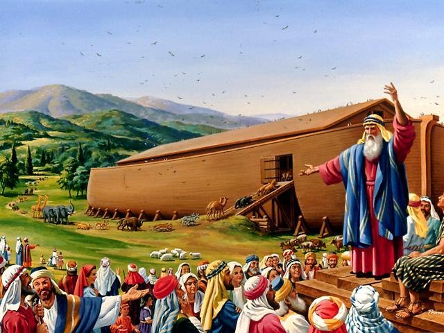 Noé predicando`. Como en los días de Noé