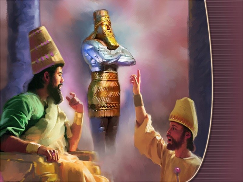 Daniel interpretando el sueño de Nabucodonosor
